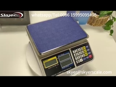 এলসিডি ব্যাকলাইট ডিসপ্লে সহ 30 কেজি 1 গ্রাম ডিজিটাল ওজন স্কেল