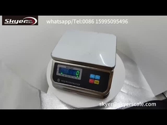 জলরোধী IP68 শ্রেণীর ওজন স্কেল 15kg ক্ষমতা