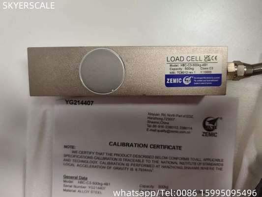 গুণ  500kg OIML Load Cells Amplifier Zemic H8C Weighing Sensor For Floor Weighintg Scale কারখানা
