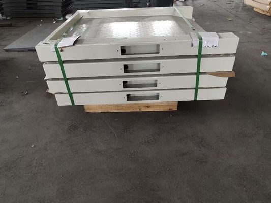 গুণ  Customizable Grey Heavy Duty Platform Industrial Digital Electronic Floor Scale With LED Display And OEM ODM Indicator কারখানা