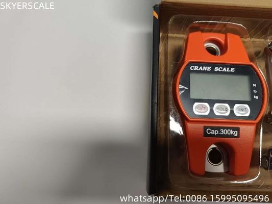 গুণ  300kg  Powered Steel  Eletronic Crane Scale Digital Hanging Scale 3*AA Dry Battery Battery কারখানা