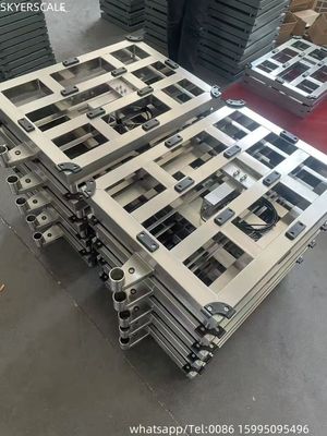 গুণ  Platform Bench 304 Stainless Steel Waterproof Weighing Scales 700x600mm 600kg Scale কারখানা