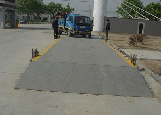 Q235 উপাদান চলনযোগ্য 3 × 8 মি 50t ট্রাক ওজনের স্কেল