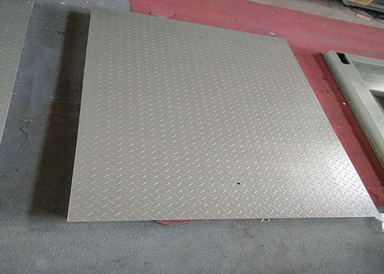1.2 × 2m 5 টন কার্বন ইস্পাত প্ল্যাটফর্ম মেঝে ওজনের স্কেল