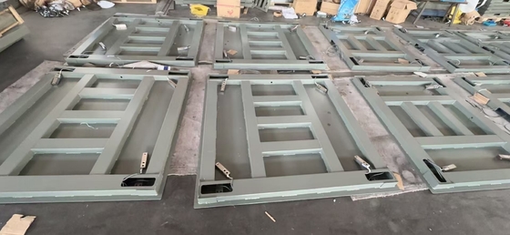 একক ডেস্ক 1.2x1.2m-3t গর্তবিহীন ডিজিটাল ওজন স্কেল বৈদ্যুতিন প্ল্যাটফর্ম মেঝে স্কেল