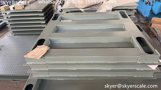 একক ডেস্ক 1.2x1.2m-3t গর্তবিহীন ডিজিটাল ওজন স্কেল বৈদ্যুতিন প্ল্যাটফর্ম মেঝে স্কেল