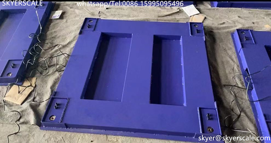 জেমিক এইচ 8 সি লোড সেল 1x1 মি 5 টন ভারী দায়িত্ব কার্বন ইস্পাত প্ল্যাটফর্মের সাথে ইন্ডাস্ট্রিয়াল ফ্লোর স্কেল