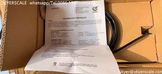 বিভিন্ন ইলেকট্রনিক ওজন যন্ত্রের জন্য Zemic BM6G C3 100kg লোড সেল