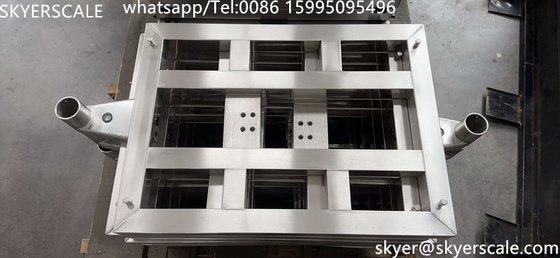 গুদাম 600x700 800kg স্টেইনলেস স্টীল ইনক্স প্ল্যাটফর্ম স্কেল