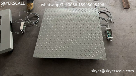 গুদামগুলির জন্য ফ্লোর স্কেল 5000 কেজি শিল্প প্ল্যাটফর্ম স্কেল