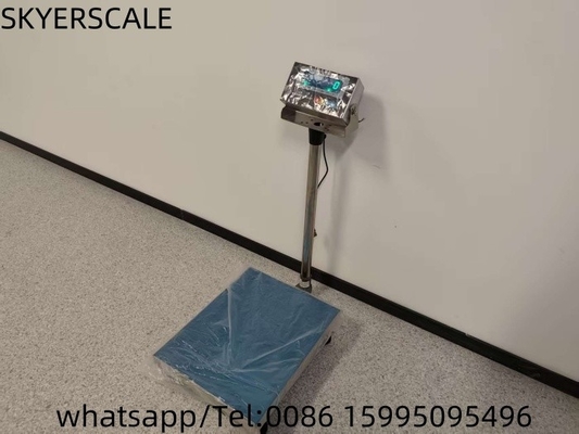 40x50cm 150kg ওজন প্ল্যাটফর্ম স্কেল রেইনলেস স্টীল সঙ্গে সবুজ LED জলরোধী সূচক