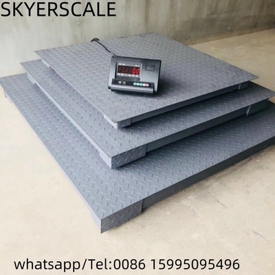 ইন্ডাস্ট্রিয়াল ফ্লোর স্কেল ওজনের সূচক সহ 500kg থেকে 5000kg প্রিন্টারের সাথে