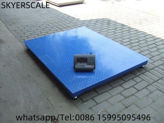 ইন্ডাস্ট্রিয়াল ফ্লোর স্কেল ওজনের সূচক সহ 500kg থেকে 5000kg প্রিন্টারের সাথে