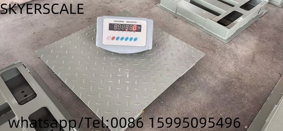 কার্বন ইস্পাত প্ল্যাটফর্ম মেঝে ওজন স্কেল XK315A1X ওজন সূচক সঙ্গে 1.22x1.22m 3t