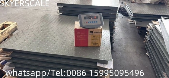 কার্বন ইস্পাত প্ল্যাটফর্ম মেঝে ওজন স্কেল XK315A1X ওজন সূচক সঙ্গে 1.22x1.22m 3t