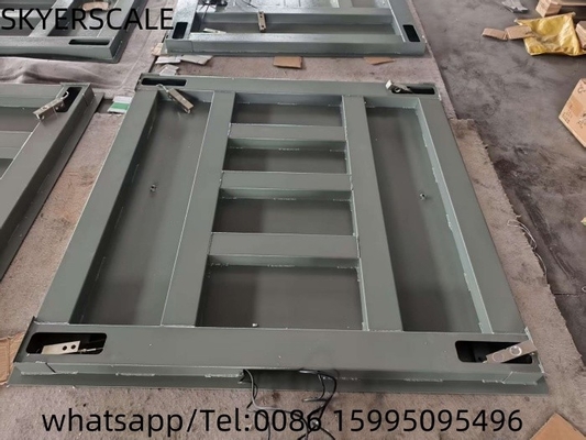 ভারী দায়িত্ব মেঝে স্কেল 1.2x1.5m প্ল্যাটফর্ম ওজন স্কেল কার্বন ইস্পাত 3000kg