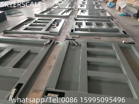 ভারী দায়িত্ব মেঝে স্কেল 1.2x1.5m প্ল্যাটফর্ম ওজন স্কেল কার্বন ইস্পাত 3000kg
