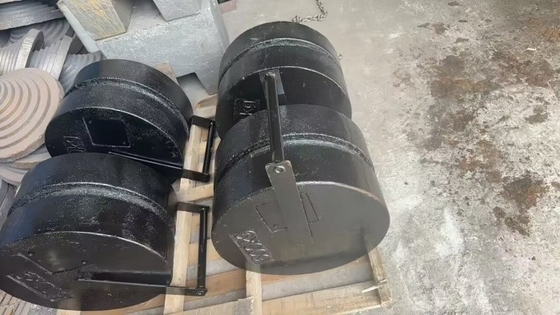 ওআইএমএল স্ট্যান্ডার্ড স্ট্যাকযোগ্য 250 কেজি এম 1 পরীক্ষার ওজন কাস্ট আয়রন ক্রেনের জন্য ক্যালিব্রেশন ওজন