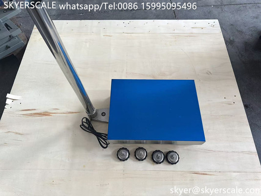 SKYERSCALE 30x40cm প্ল্যাটফর্ম স্কেল 60kg 304 স্টেইনলেস স্টীল প্ল্যাটফর্ম ইন্ডাস্ট্রিয়াল বেঞ্চ স্কেল