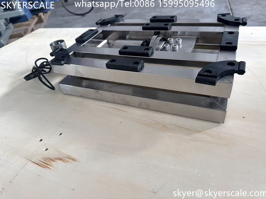 SKYERSCALE 30x40cm প্ল্যাটফর্ম স্কেল 60kg 304 স্টেইনলেস স্টীল প্ল্যাটফর্ম ইন্ডাস্ট্রিয়াল বেঞ্চ স্কেল