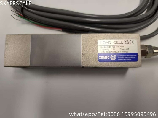ZEMIC H8C 1 টন C3 শ্রেণীর Shear Beam Load Cell Transducer OIML NETP সেন্সর ওজন জন্য