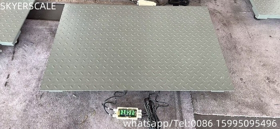 হালকা ইস্পাত 0.8mx1.2m প্ল্যাটফর্ম 3 টন ভারী দায়িত্ব ওজন স্কেল শিল্প মেঝে স্কেল