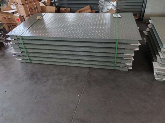হালকা ইস্পাত 0.8mx1.2m প্ল্যাটফর্ম 3 টন ভারী দায়িত্ব ওজন স্কেল শিল্প মেঝে স্কেল