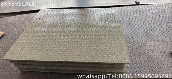 ইন্ডাস্ট্রিয়াল ফ্লোর ওয়েজিং স্কেল 1.2x2 মি 3000 কেজি নামমাত্র লোড এবং LED / LCD ডিসপ্লে সহ