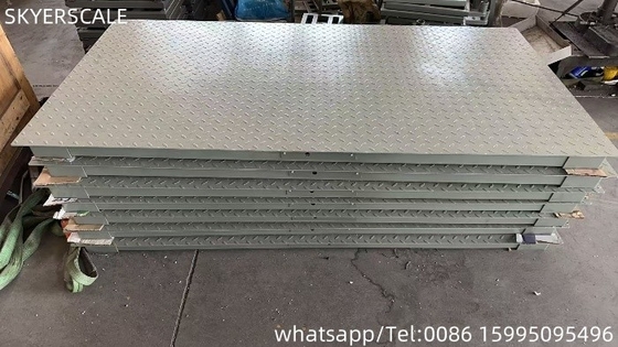 ইন্ডাস্ট্রিয়াল ফ্লোর ওয়েজিং স্কেল 1.2x2 মি 3000 কেজি নামমাত্র লোড এবং LED / LCD ডিসপ্লে সহ
