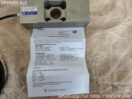 BM6G 500 কেজি লোড সেল ZEMIC সিঙ্গল পয়েন্ট সেন্সর OIML ইলেকট্রনিক ওয়েজিং স্কেল জন্য অনুমোদিত