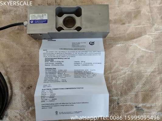IP68 জলরোধী লোড সেল স্টেইনলেস স্টীল zemic BM6G 50kg 100kg 300kg 500kg ওজন সেল