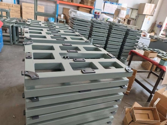 ডিজিটাল কার্বন স্টিল 50x50xm 500kg প্ল্যাটফর্ম স্কেল বেঞ্চ স্কেল A12E ওজন সূচক সহ