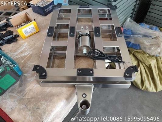 304 স্টেইনলেস স্টীল 80x80 সেমি বেঞ্চ স্কেল ইনক্স ভারী দায়িত্ব প্ল্যাটফর্ম স্কেল 800kg