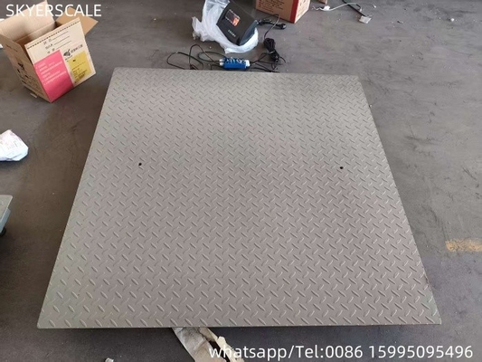 1.2x2m 3t ডিজিটাল ইন্ডাস্ট্রিয়াল কার্বন স্টীল প্ল্যাটফর্ম ফ্লোর স্কেল