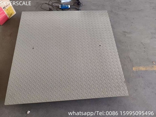 0.9x1.5m 2t প্ল্যাটফর্ম স্কেল কার্বন ইস্পাত ইলেকট্রনিক ওজন স্কেল ডিজিটাল মেঝে স্কেল শিল্প