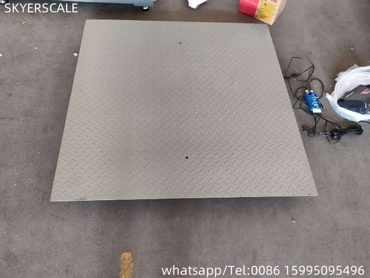 0.9x1.5m 2t প্ল্যাটফর্ম স্কেল কার্বন ইস্পাত ইলেকট্রনিক ওজন স্কেল ডিজিটাল মেঝে স্কেল শিল্প