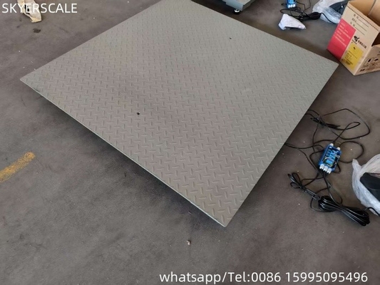 0.9x1.5m 2t প্ল্যাটফর্ম স্কেল কার্বন ইস্পাত ইলেকট্রনিক ওজন স্কেল ডিজিটাল মেঝে স্কেল শিল্প