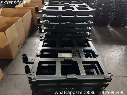 হালকা ইস্পাত 450x450mm 500kg ওজন বেঞ্চ স্কেল সঙ্গে Zemic L6G 600kg লোড সেল