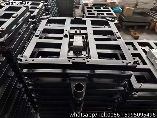হালকা ইস্পাত 450x450mm 500kg ওজন বেঞ্চ স্কেল সঙ্গে Zemic L6G 600kg লোড সেল