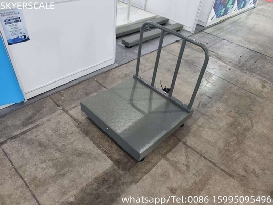 ডিজিটাল কার্বন স্টিল 500x500mm 300kg প্ল্যাটফর্ম স্কেল চেক প্লেট এবং ব্যাকরেল সহ