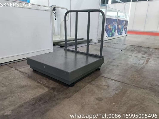 ডিজিটাল কার্বন স্টিল 500x500mm 300kg প্ল্যাটফর্ম স্কেল চেক প্লেট এবং ব্যাকরেল সহ
