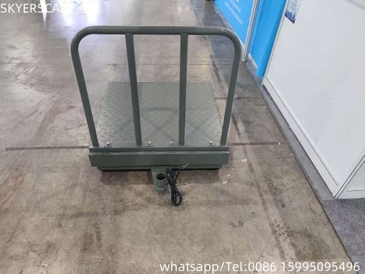 ডিজিটাল কার্বন স্টিল 500x500mm 300kg প্ল্যাটফর্ম স্কেল চেক প্লেট এবং ব্যাকরেল সহ