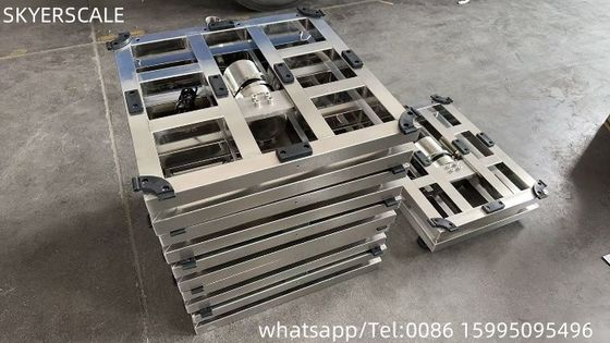 304 স্টেইনলেস স্টীল উচ্চ নির্ভুলতা 450 * 600 মিমি ব্যাপ্তি 300 কেজি ইলেকট্রনিক ওজন স্কেল