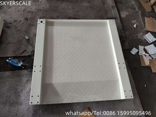 কার্বন ইস্পাত / Q235B 0.8x1m ভারসাম্য 1 টন গ্রাউন্ড ইলেকট্রনিক মেঝে ভারসাম্য শিল্প ওজন মেঝে স্কেল