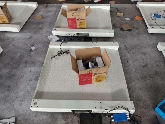 কার্বন ইস্পাত / Q235B 0.8x1m ভারসাম্য 1 টন গ্রাউন্ড ইলেকট্রনিক মেঝে ভারসাম্য শিল্প ওজন মেঝে স্কেল