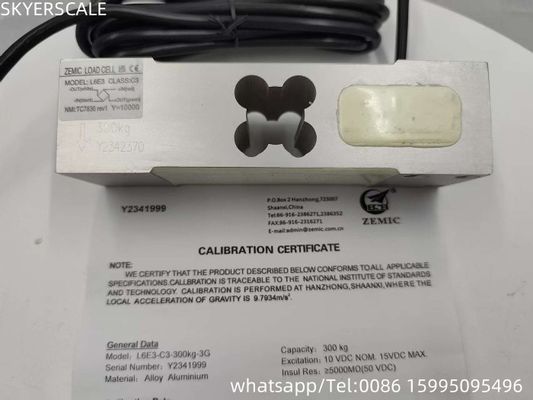 ZEMC লোড সেল L6E3 অ্যালুমিনিয়াম খাদ ইলেকট্রিক স্কেল ওজন সেন্সর একক পয়েন্ট চাপ সেন্সর C3 ওজন সেন্সর 300kg