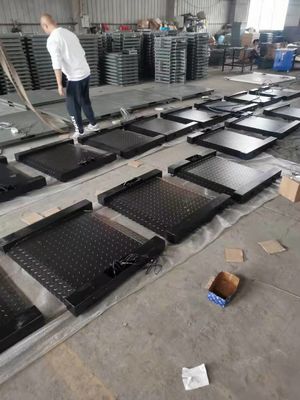 একক ডেস্ক 1.2x1.2m-3t পিটলেস ডিজিটাল ওয়েটিং স্কেল ইলেক্ট্রনিক প্ল্যাটফর্ম তল স্কেল