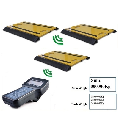 LCD ডিসপ্লে সহ 150T ডায়নামিক স্কেল স্ট্যাটিক পোর্টেবল ট্রাক এক্সেল স্কেলস