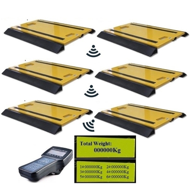LCD ডিসপ্লে সহ 150T ডায়নামিক স্কেল স্ট্যাটিক পোর্টেবল ট্রাক এক্সেল স্কেলস